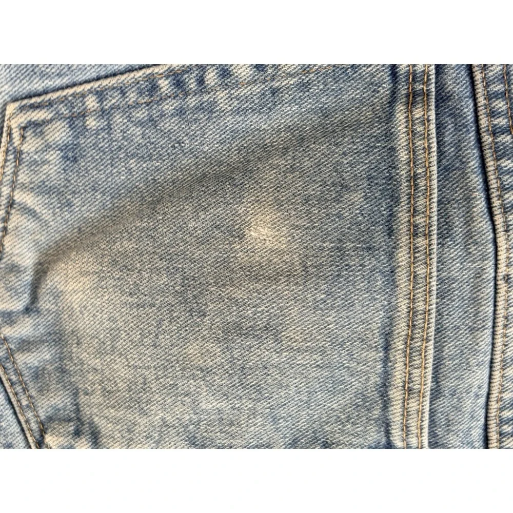 Vintage Wrangler Jeans Mens 42x32 Denim Relaxed Fit Workwear Grunge Light Wash